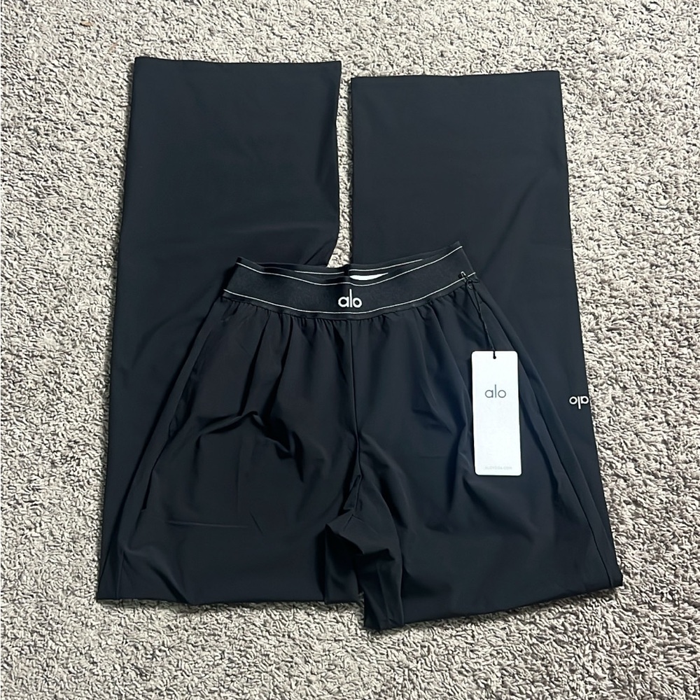 Alo black suit up trouser size XS long NWT